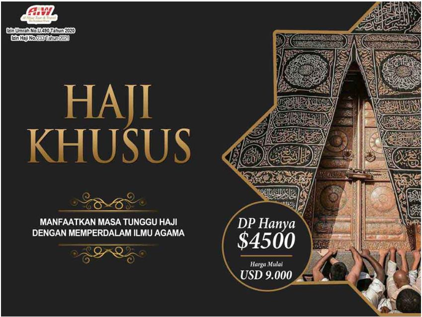 Paket Biaya Travel Haji Sangat Terjangkau di Katingan, Menyediakan Fasilitas Ternyaman Hubungi WA 081367676975