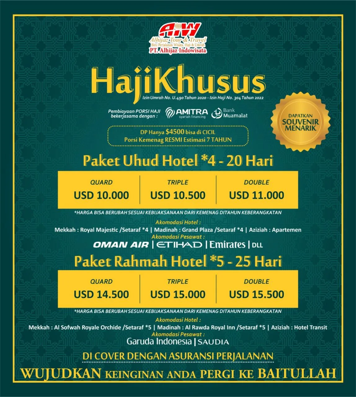 Jasa Travel Haji Khusus Pilihan di Jakarta Utara, Cara Meningkatkan Kualitas Ibadah Hubungi WA 081367676975